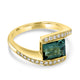 1.82ct Tourmaline Ring with 0.23tct Diamonds set in 14K Yellow Gold