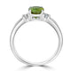 1.65ct Sphene Ring with 0.1tct Diamonds set in 14K White Gold