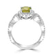 1.62ct Sphene Rings with 0.71tct Diamond set in 14K White Gold