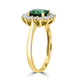 1.48ct Tourmaline Ring with 0.65tct Diamonds set in 14K Yellow Gold