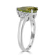 3.01ct Sphene Ring with 0.34tct Diamonds set in 14K White Gold