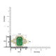 2.02ct  Emerald Rings with 0.72tct Diamond set in 14K Yellow Gold