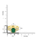 1.78ct Emerald Ring with 0.43tct Diamonds set in 14K Yellow Gold