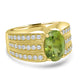 3.64ct  Sphene Rings with 0.76tct Diamond set in 14K Yellow Gold
