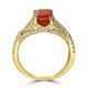 2.17ct Opal Ring with 0.72tct Diamonds set in 14K Yellow Gold