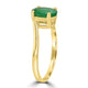 1.28ct Emerald Ring set in 14K Yellow Gold