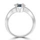 1.34ct Opal Ring with 0.12tct Diamonds set in 14K White Gold