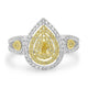 0.16ct Diamond Rings with 0.45tct Diamond set in 14K White Gold