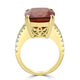 11.47ct Citrine Rings with 0.54tct Diamond set in 18K Yellow Gold