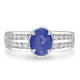 2.24ct  Sapphire Rings with 0.44tct Diamond set in 14K White Gold