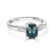 1.5ct Alexandrite Rings with 0.03tct Diamond set in 18K White Gold