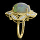 8.32ct Opal Ring with 8.32tct Diamonds set in 14K Yellow Gold