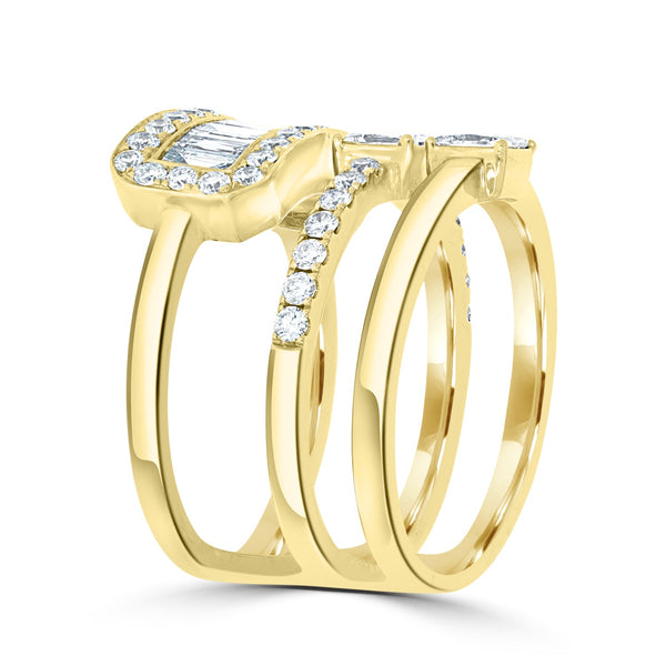 2.4tct Diamond Ring set in 18K White Gold
