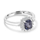 1.08ct Spinel Ring with 0.16tct Diamonds set in 14K White Gold