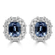 1.15tct Spinel Earring with 0.43tct Diamonds set in 14K White Gold
