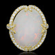 9.82ct Opal Ring with 0.68tct Diamonds set in 14K Yellow Gold