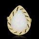 10.88ct Opal Ring with 0.17tct Diamonds set in 14K Yellow Gold