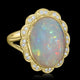 11.38ct Opal Ring with 0.27tct Diamonds set in 14K Yellow Gold