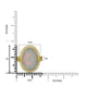 10.42ct Opal Ring with 0.19tct Diamonds set in 14K Yellow Gold