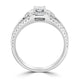 0.5ct Diamond Ring with 1.14tct Diamonds set in 18K White Gold