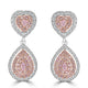 0.22tct Diamond Earring with 1.23tct Diamonds set in 14K Two Tone Gold