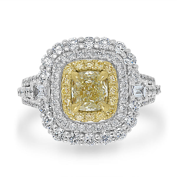 1.06ct Diamond Rings with 1.51tct Diamond set in 14K White Gold
