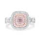 0.19ct Pink Diamond Rings with 1.01tct Diamond set in 14K Two Tone Gold