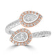 0.47ct Diamond Rings with 0.36tct Diamond set in 18K Two Tone Gold