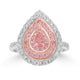 0.22ct Pink Diamond Rings with 1.03tct Diamond set in 18K Two Tone Gold