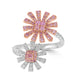 0.28ct Pink Diamond Rings with 0.81tct Diamond set in 18K Two Tone Gold