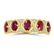 1.56ct Ruby Rings with 0.14tct Diamond set in 18K Yellow Gold
