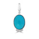 7.91ct Turquoise Pendants with 0.06tct Diamond set in 18K White Gold