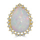 20.28ct Opal Rings with 0.85tct Diamond set in 18K Yellow Gold