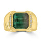 7.44ct Tourmaline Rings with 0.07tct Diamond set in 18K Yellow Gold