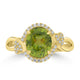 2.93ct Sphene Rings with 0.17tct Diamond set in 18K Yellow Gold