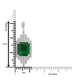4.8ct Emerald Pendants with 0.27tct Diamond set in 18K Two Tone Gold