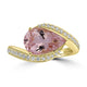 2.91ct Tourmaline Rings with 0.26tct Diamond set in 18K Yellow Gold