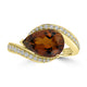 2.56ct Tourmaline Rings with 0.26tct Diamond set in 18K Yellow Gold