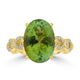 6.65ct Tourmaline Rings with 0.29tct Diamond set in 18K Yellow Gold