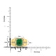 2.82ct Emerald Rings with 0.34tct Diamond set in 18K Yellow Gold