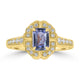 0.79ct Sapphire Rings with 0.25tct Diamond set in 18K Yellow Gold