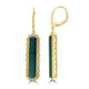 9.98ct Tourmaline Earrings with 0.39tct Diamond set in 18K Yellow Gold