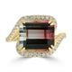 8.88ct Tourmaline Rings with 0.36tct Diamond set in 18K Yellow Gold