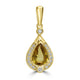 1.048ct Unheated Sapphire Pendants with 0.1tct Diamond set in 18K Yellow Gold