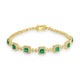 1.61ct Emerald Bracelets with 0.782tct Diamond set in 18K Yellow Gold