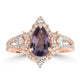 1.42ct Sapphire Rings with 0.651tct Diamond set in 18K Rose Gold