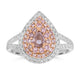 0.21ct Pink Diamond Rings with 0.89tct Diamond set in 18K Two Tone Gold