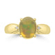 2.17ct Opal Rings with 0.016tct Diamond set in 14K Yellow Gold