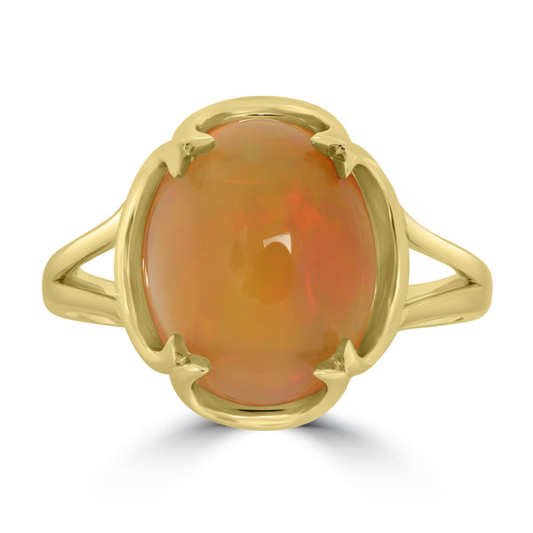 4.18ct Opal Rings set in 14K Yellow Gold