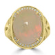 5.83ct Opal Rings with 0.093tct Diamond set in 14K Yellow Gold